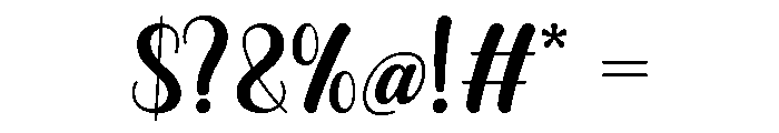 Shylia Font OTHER CHARS
