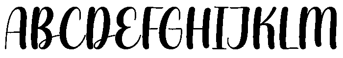 Shylia Font UPPERCASE