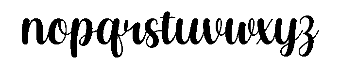 Shylia Font LOWERCASE