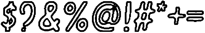 SHAKALA Outline otf (400) Font OTHER CHARS