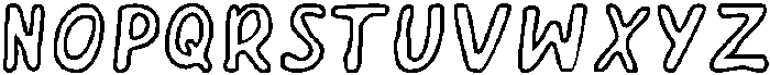 SHAKALA Outline otf (400) Font UPPERCASE
