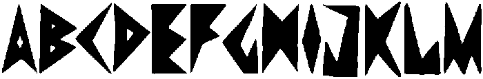 SHARP Regular otf (400) Font UPPERCASE
