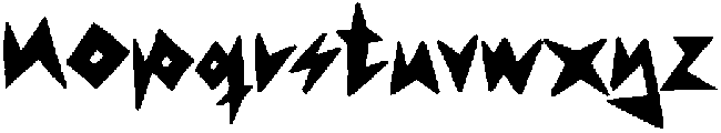SHARP Regular otf (400) Font LOWERCASE