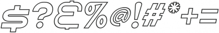SHARY LINE italic ExtraBold otf (700) Font OTHER CHARS