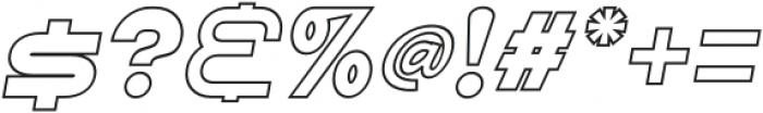 SHARY LINE italic Heavy otf (800) Font OTHER CHARS