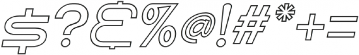 SHARY LINE italic SemiBold otf (600) Font OTHER CHARS