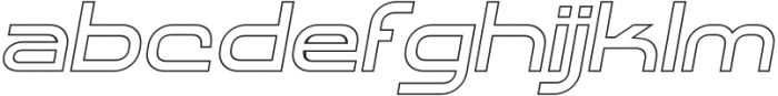 SHARY LINE italic SemiBold otf (600) Font LOWERCASE