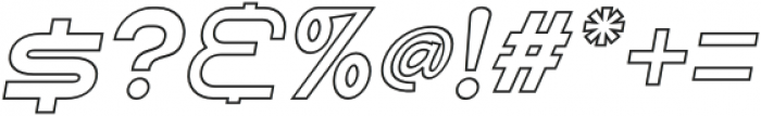 SHARY LINE italic UltraBold otf (700) Font OTHER CHARS
