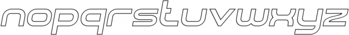 SHARY LINE italic UltraBold otf (700) Font LOWERCASE