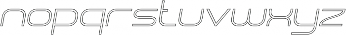 SHARY LINE italic UltraLight otf (300) Font LOWERCASE