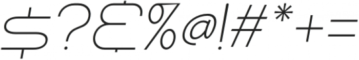 SHARY italic Thin otf (100) Font OTHER CHARS