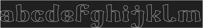 SHINE BRIGHTLY-Hollow-Inverse otf (400) FONT
