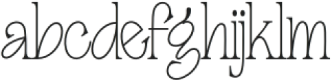 SHINELIGHT Regular otf (300) Font LOWERCASE