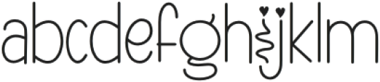 SHINING LOVE otf (400) Font LOWERCASE