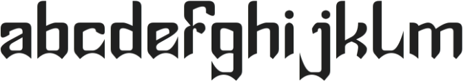 SHINOBI-Light otf (300) Font LOWERCASE