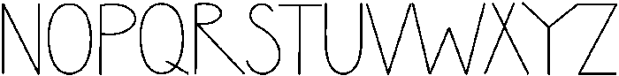 SHUNSINE Regular otf (400) Font UPPERCASE