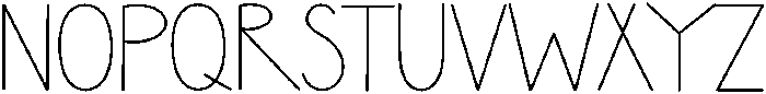 SHUNSINE Regular otf (400) Font LOWERCASE