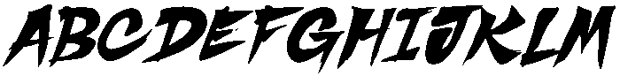 SHURIKEN Regular otf (400) Font UPPERCASE