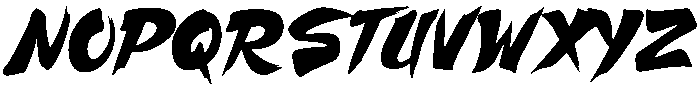 SHURIKEN Regular otf (400) Font UPPERCASE