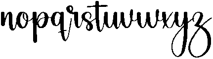 Shabby Regular otf (400) Font LOWERCASE