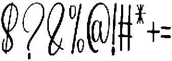 Shabby Regular otf (400) Font OTHER CHARS