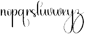 Shabby Regular otf (400) Font LOWERCASE