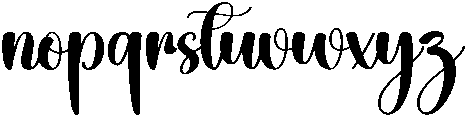 Shabby Regular otf (400) Font LOWERCASE