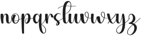 Shabby Writing Regular otf (400) Font LOWERCASE