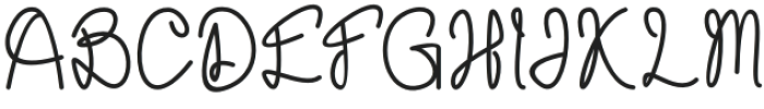 Shachrist Regular otf (400) Font UPPERCASE