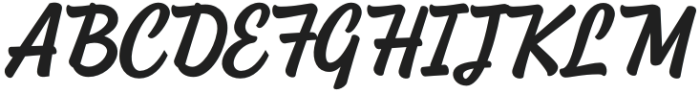 Shackie Handpainted Bold Italic otf (700) Font UPPERCASE