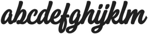Shackie Handpainted Bold Italic otf (700) Font LOWERCASE