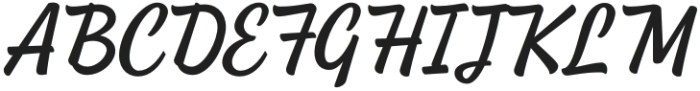 Shackie Handpainted Italic otf (400) Font UPPERCASE