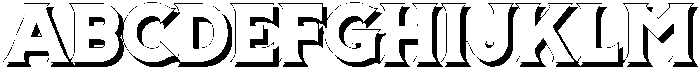 Shadow otf (400) Font UPPERCASE