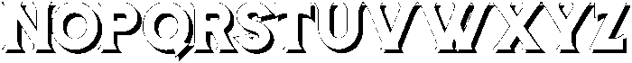 Shadow otf (400) Font LOWERCASE