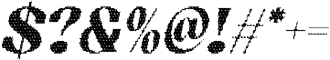 Shaga Disco Italic otf (400) Font OTHER CHARS