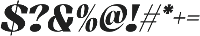 Shaga Italic otf (400) Font OTHER CHARS