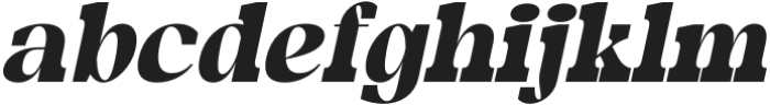 Shaga Italic otf (400) Font LOWERCASE