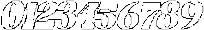Shaga Pixel Outline otf (400) Font OTHER CHARS