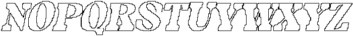 Shaga Pixel Outline otf (400) Font UPPERCASE