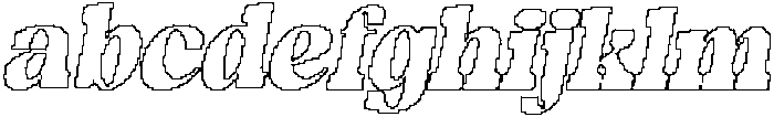 Shaga Pixel Outline otf (400) FONT