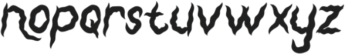 Shaky Halloween Regular otf (400) Font LOWERCASE