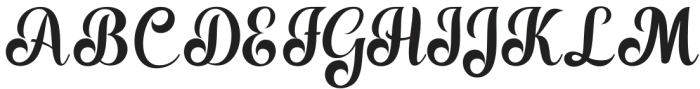 Shaletta Regular otf (400) Font UPPERCASE