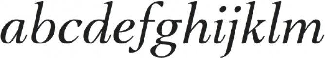 Shallot Italic ttf (400) Font LOWERCASE