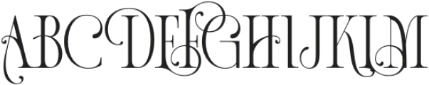 Shalome-Regular otf (400) Font UPPERCASE