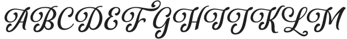 ShanethyScriptItalic-Italic otf (400) Font UPPERCASE
