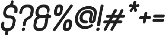 Shania Italic otf (400) Font OTHER CHARS