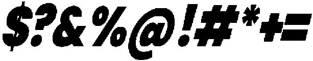 Shansio Black Italic otf (900) Font OTHER CHARS