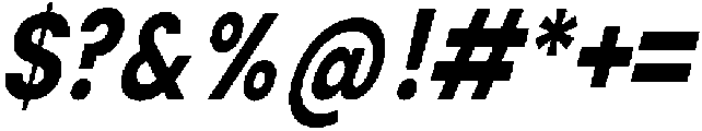 Shansio-BoldItalic otf (700) Font OTHER CHARS