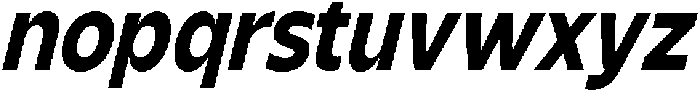 Shansio-BoldItalic otf (700) Font LOWERCASE