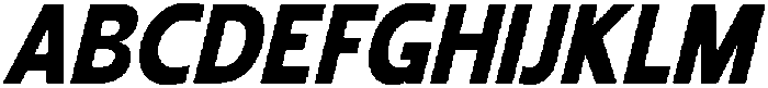 Shansio Extra Bold Italic otf (700) Font UPPERCASE